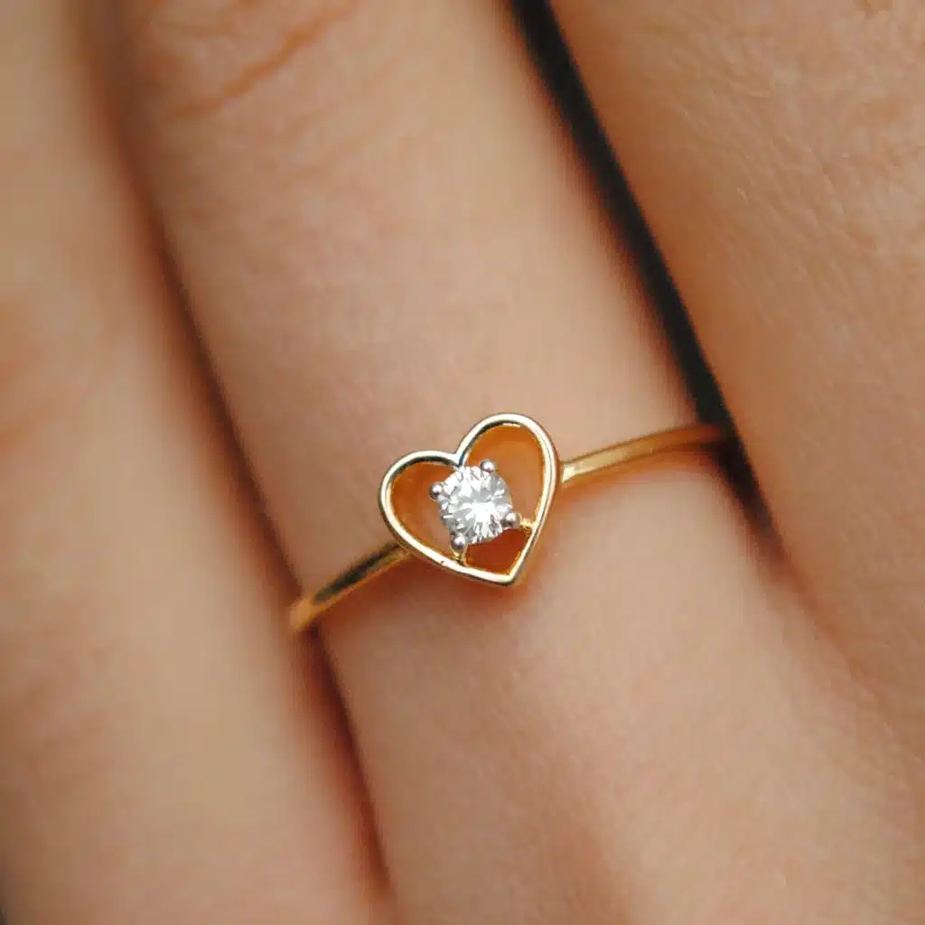 Engraved Heart Ring