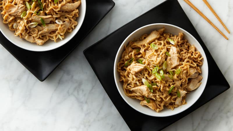 Peanut Butter Chicken with Ramen