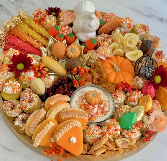 Charcuterie Board for Desert at Thanksgiving