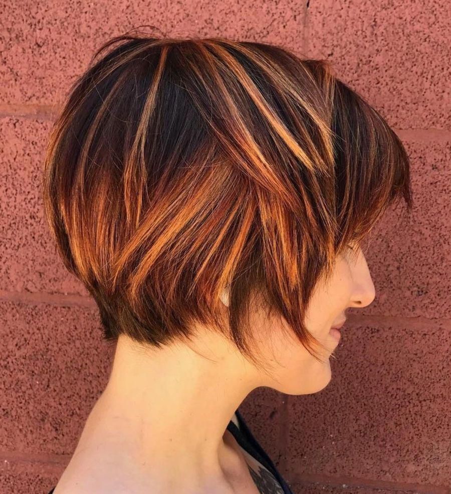 Layered Pixie with Highlights