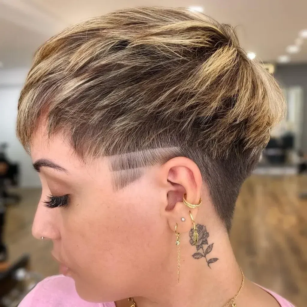 Undercut Pixie with Designs