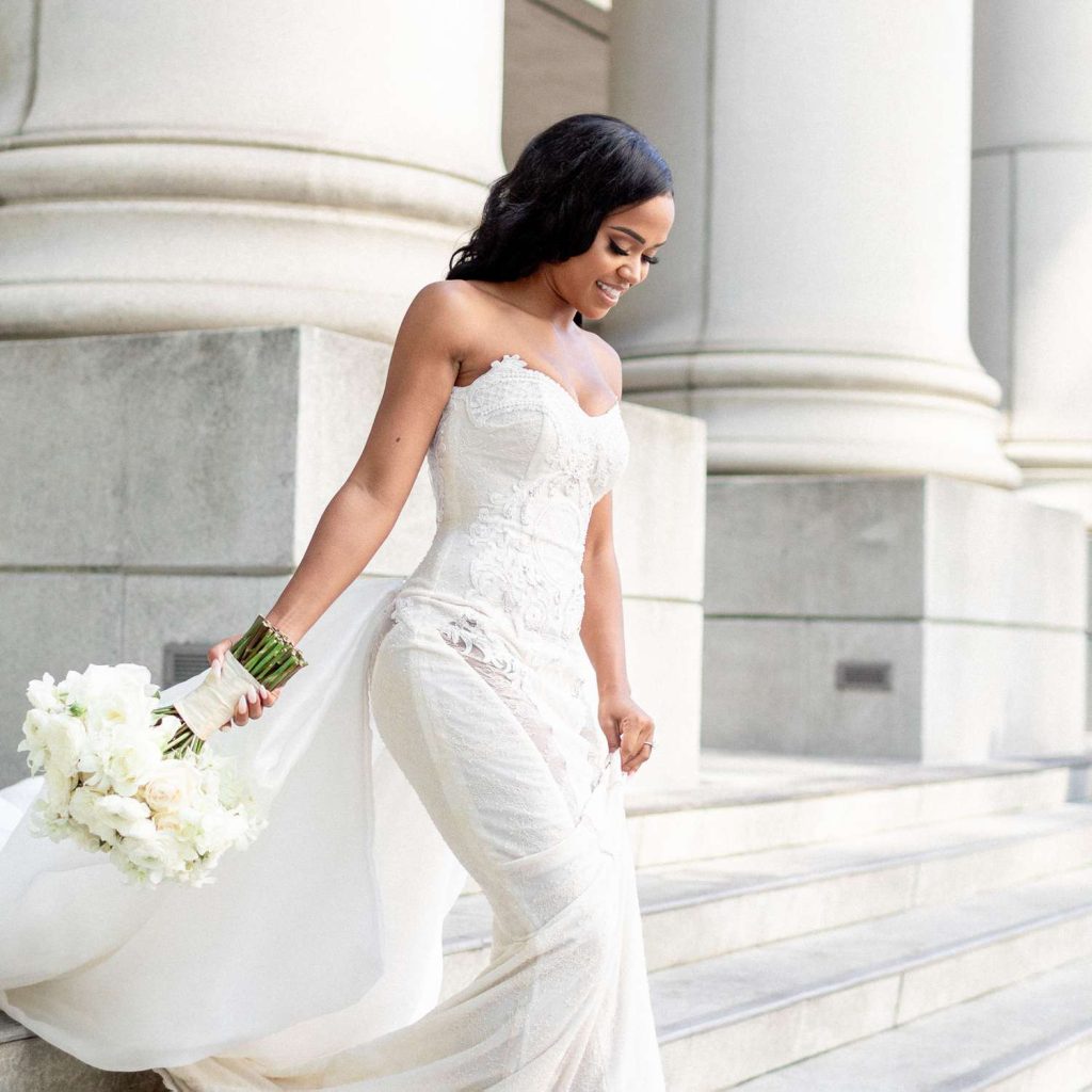 V-Neckline Wedding Dress