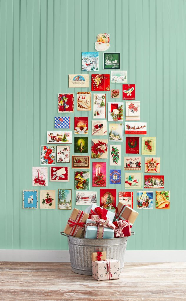 Christmas Tree Holiday Card Display