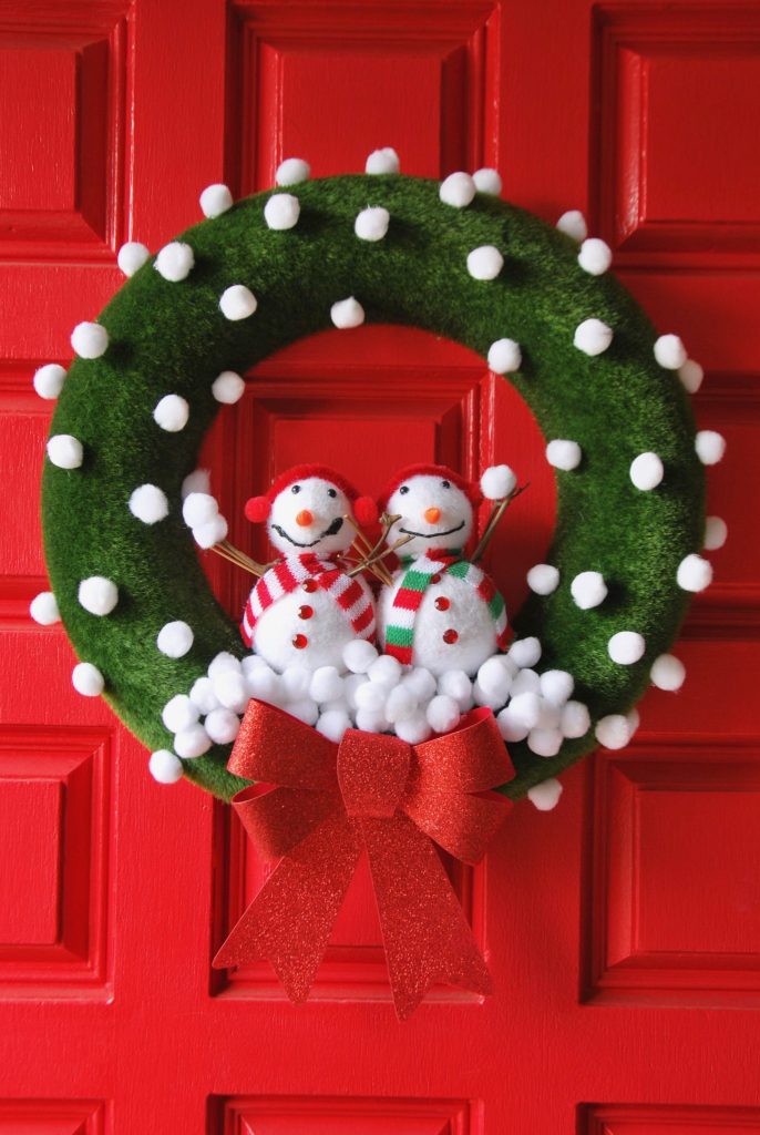 Dollar Tree Snowball Wreath