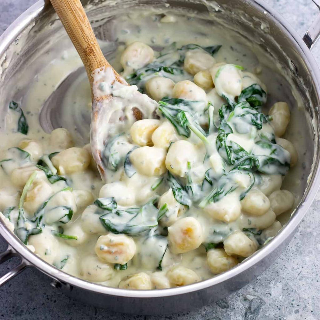 The Ingredient List for Making Gorgonzola Gnocchi