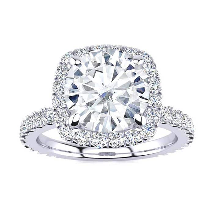 Miriam's Shimmering Moissanite Ring