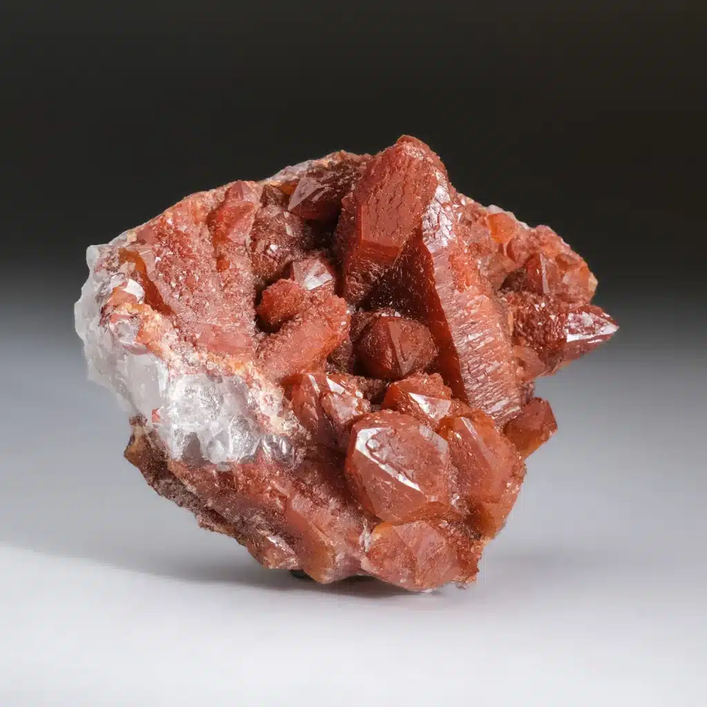 Quartz Shiny Rock with Red Spots