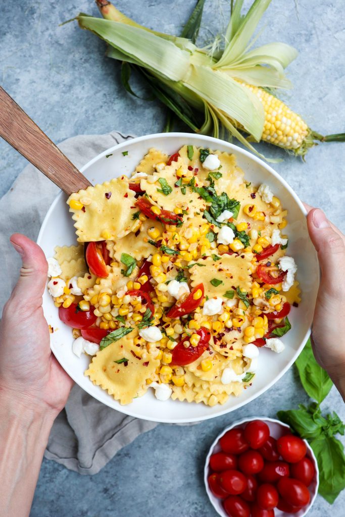 Spicy Summer Corn and Burrata Ravioli