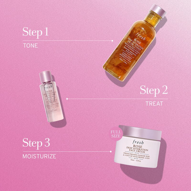 fresh Dewy & Hydrated Skin Trio Skincare Set