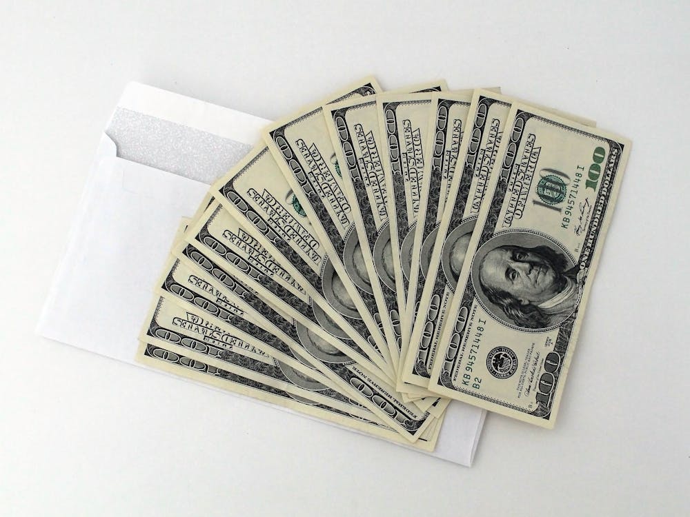 Free 100 U.s. Dollar Banknotes Stock Photo