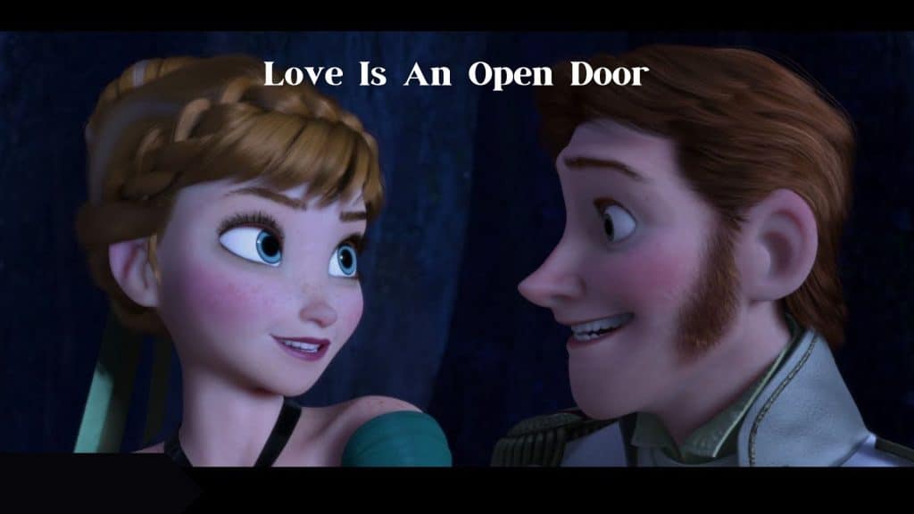 love is an open door lyrics