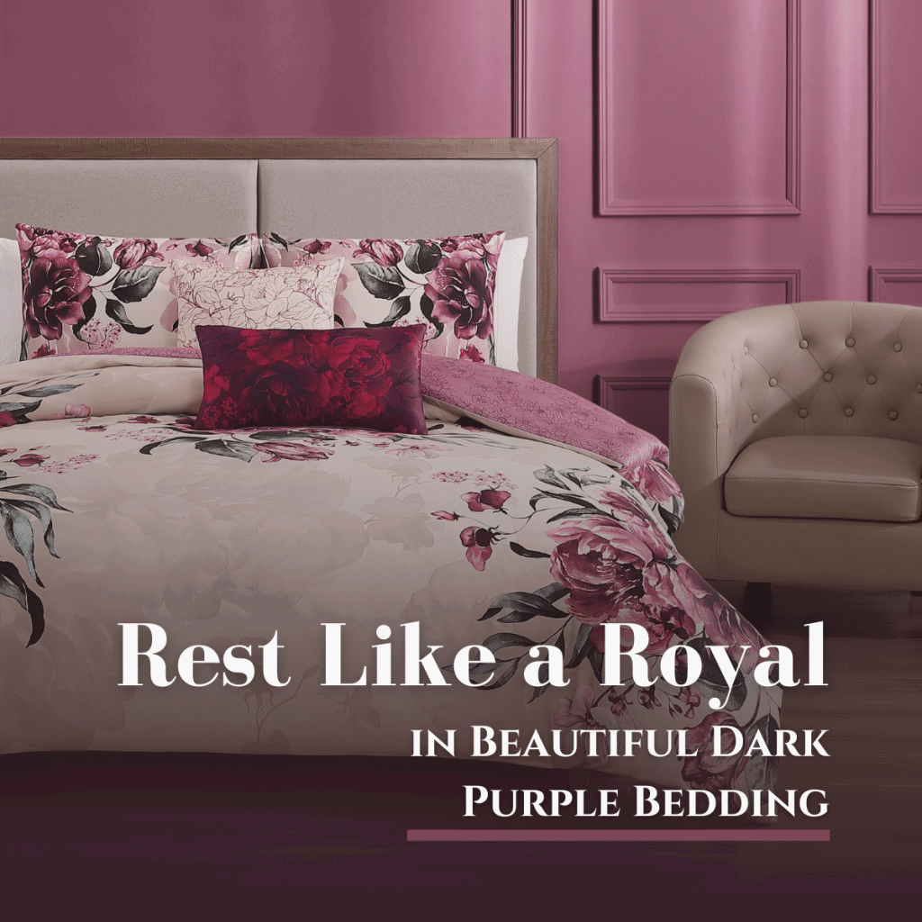 Rest Like a Royal in Beautiful Dark Purple Bedding