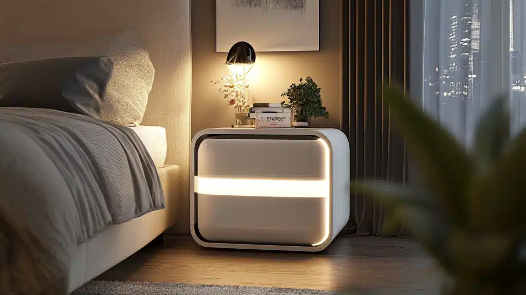 The Best Lighting Options for a Modern White Bedside Table Setup