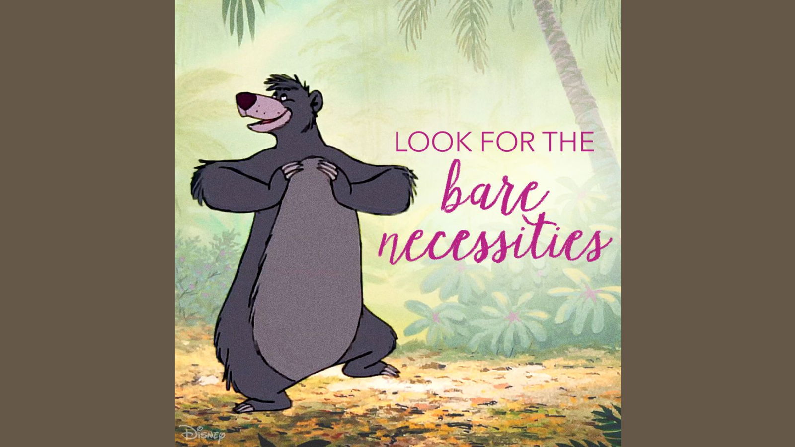 Read Full Lyrics of The Bare Necessities
