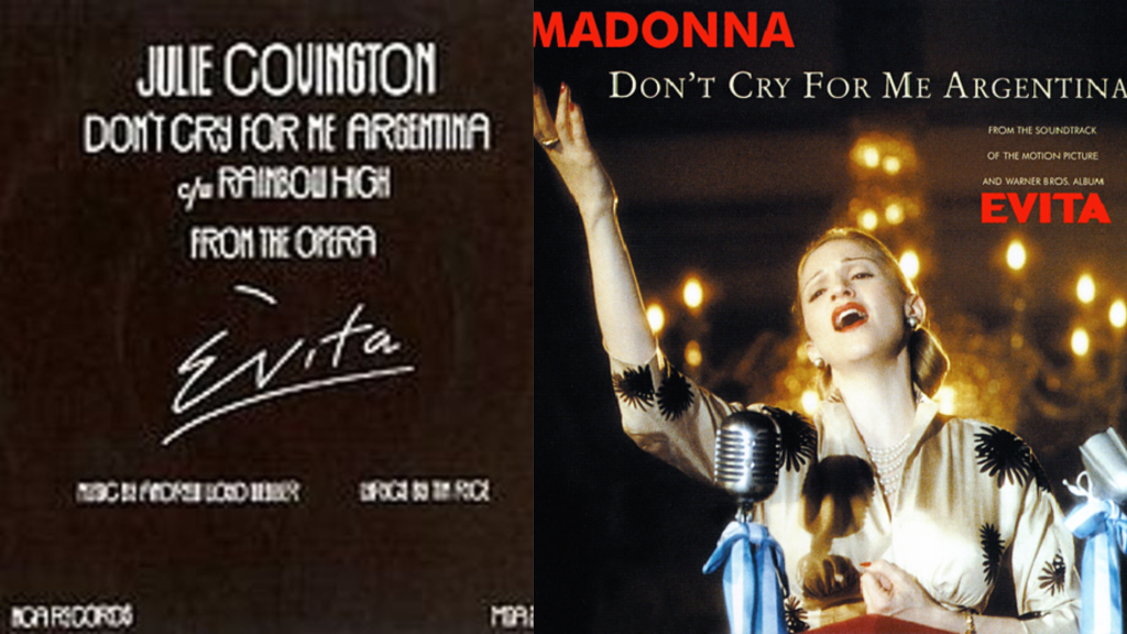 don't cry for me argentina lyrics